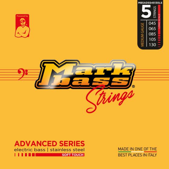 Markbass Advanced Series Soft Touch Electric Bass Stainless Steel Strings  (45 - 130) Medium Gauge (สินค้าหมด)
