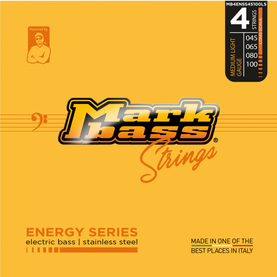 Markbass Energy Series Electric Bass Stainless Steel Strings  (45 - 100) Medium Light