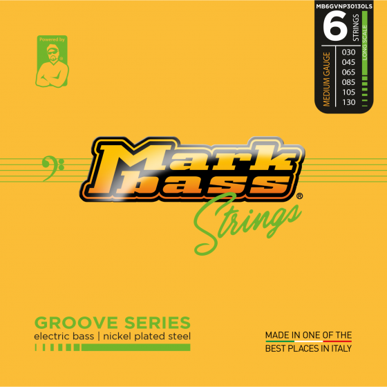 Markbass Groove Series Electric Bass Nickel Plated Steel Strings (30 - 130) Medium Gauge