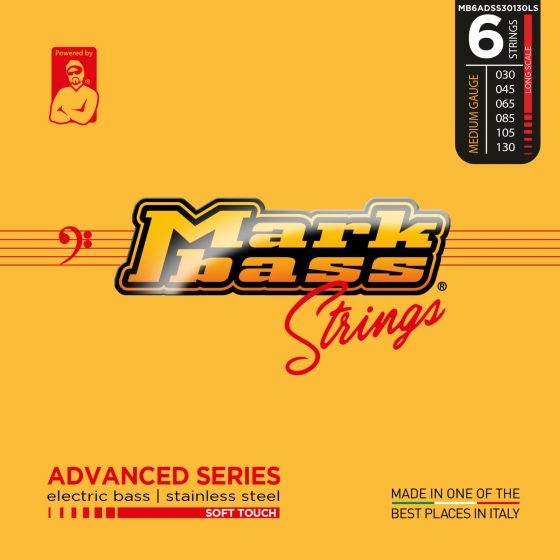  Markbass Advanced Series Soft Touch Electric Bass Stainless Steel Strings (30 - 130) Medium Gauge